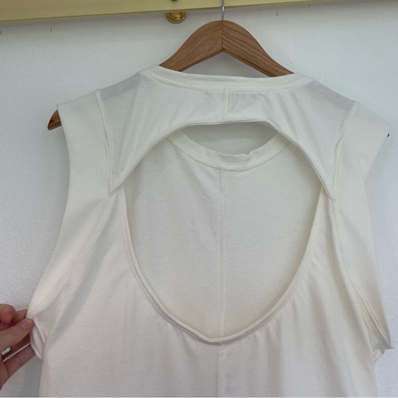 NWOT Free People Beach Simone Midi Dress Womens Medium Off White Cut Out Back - Picture 8 of 14